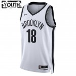 Maillot NBA Brooklyn Nets Yuta Watanabe 18 Nike 2022-23 Association Edition Blanc Swingman - Enfant